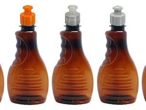 280 Frascos Plástico Ambar Pet 300ml C/ Tampa Pushpull Bor