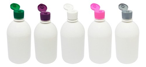 678 Frascos Plástico Branco Pet 500ml C/ Tampa Fliptop Sab - Imagem 2