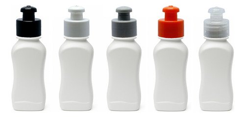 2541 Frasco Plástico Branco Pet 120ml C/ Tampa Pushpull Cat