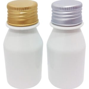 1624 Frascos Plástico Branco Pet 60ml C Tampa Aluminio S/ F