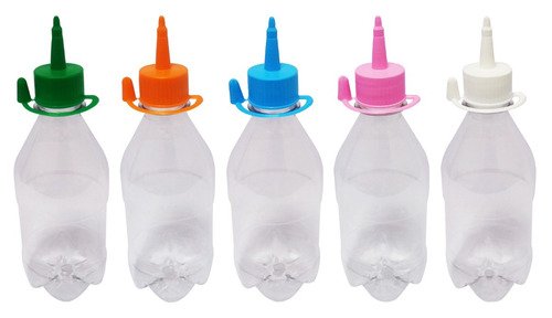 972 Frascos Plástico Cristal Pet 350ml C/ Bico Aplicador Agu - Imagem 2