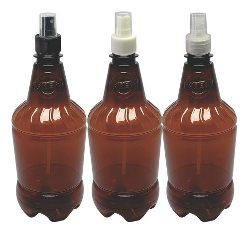 110 Frascos Plástico Âmbar Pet 750ml Válvula Spray S Gr2
