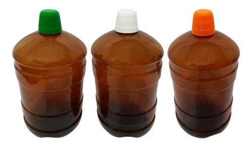225 Frascos Plásticos Âmbar Pet 2l Tampa Dosadora 20ml Gro - Imagem 3