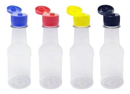 259 Frascos Plástico Cristal Pet 150ml C/ Tampa Fliptop Pi2