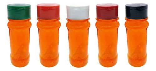 36 Frascos Plástico Laranja Pet 120ml Tampa Peneira Con - Imagem 2