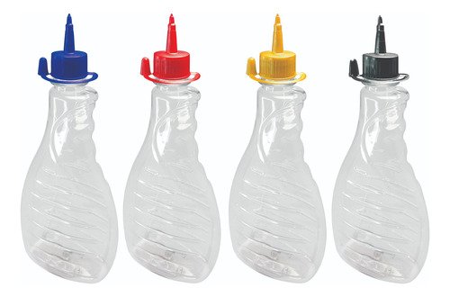 200 Frascos Plástico Cristal Pet 500ml C/ Bico Aplicador Bor