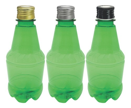 18 Frasco Plástico Verde Pet 300ml Tampa Difusor C/ F Gr2