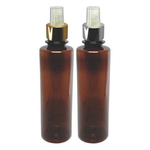 370 Frasco Plástico Âmbar Pet 250ml Válvula Spray L Cos