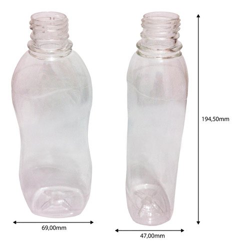 990 Frasco Plástico Cristal Pet 360ml Tampa Rosca 2 Bico Cat - Imagem 6