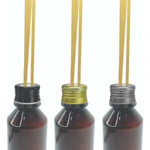 1656 Frascos Plástico Âmbar 120ml Tampa Difusor Varetas Far