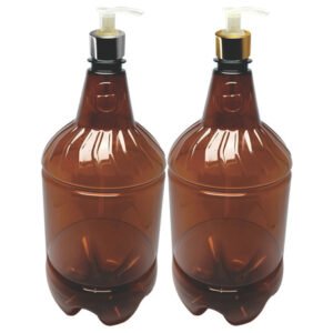 62 Frascos Plástico Âmbar Pet 1,5l Válvula Bico Pato L Gr2