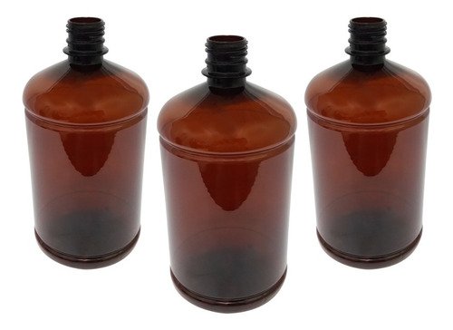 360 Frascos Âmbar Pet 1l Aromatizante Tampa Batoque Sab - Imagem 3