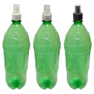 2 Frasco Plástico Verde Pet 2l Com Válvula Spray S Ref