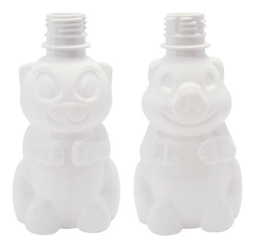 243 Frasco Plástico Branco Pet 300ml Tampa S Batoque Zoo - Imagem 5