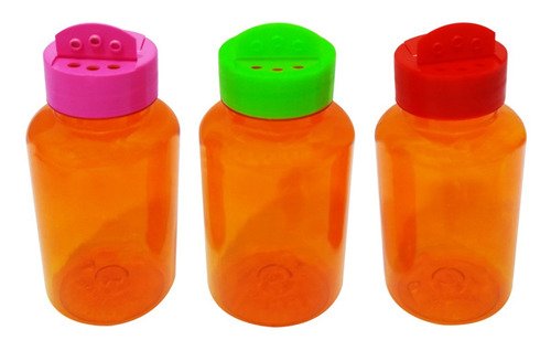 1200 Frasco Plástico Laranjado Pet 240ml Tempero Fliptop Sup - Imagem 2