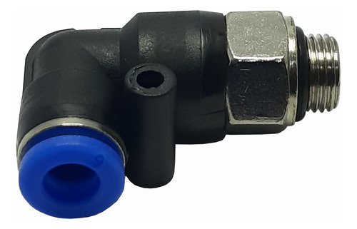 100 Conexão Pneumática Cotovelo Macho Rosca 1/8 X Tubo 6mm - Imagem 3