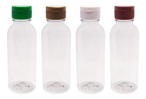 132 Frascos Plástico Cristal Pet 400ml Batoque Fliptop Det - Imagem 4