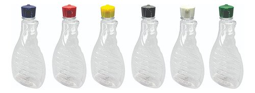 400 Frasco Plástico Cristal Pet 500ml Tampa Rosca 2 Bico Bor - Imagem 2