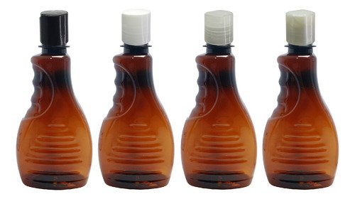 924 Frascos Plástico Ambar Pet 300ml C/ Tampa Disktop Bor - Imagem 2