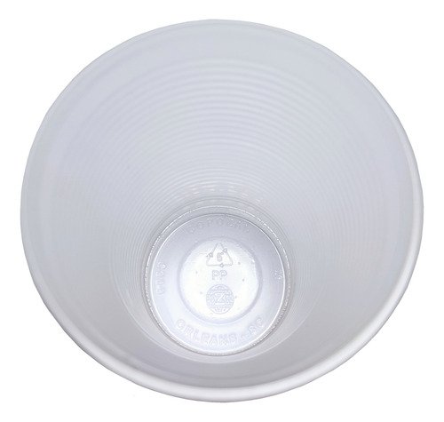 200 Copos Descartáveis Plásticos Estriado Pp Cristal 300ml - Imagem 2