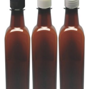 240 Frascos Plástico Âmbar Pet 500ml Válvula Spray S Aze