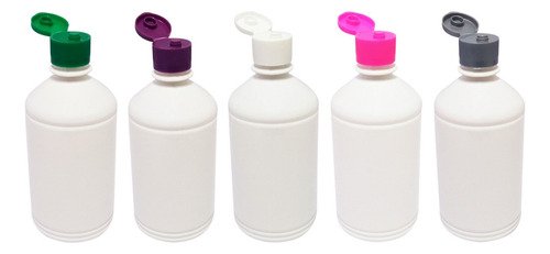 678 Frascos Plástico Branco Pet 500ml C/ Tampa Fliptop Far - Imagem 2
