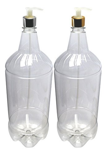 132 Frascos Plástico Cristal Pet 2l Válvula Bico Pato L Gr2