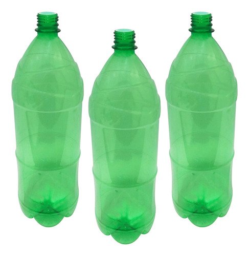 12 Frasco Plástico Verde Pet 2l Tampa L Batoque Ref - Imagem 2