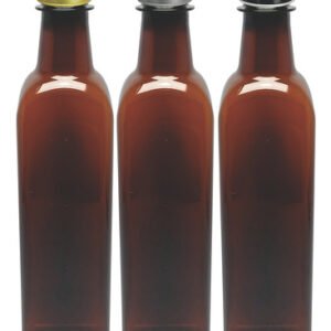 12 Frascos Plástico Âmbar Pet 500ml Tampa Difusor C/ F Aze