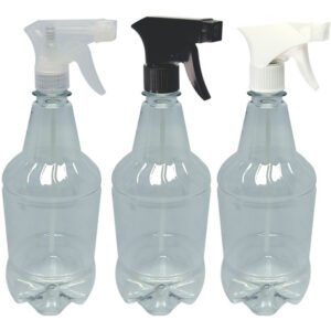 6 Frascos Plástico Cristal 750ml Válvula Gatilho Gr2