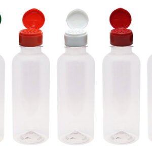 765 Frascos Plástico Cristal Pet 500ml Tampa Peneira Det