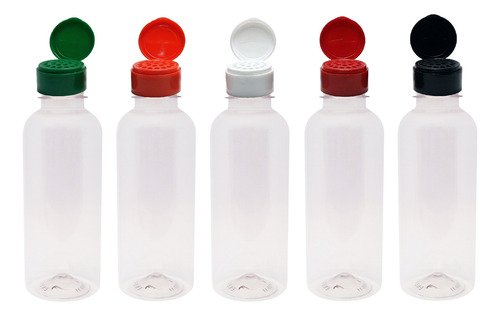 765 Frascos Plástico Cristal Pet 500ml Tampa Peneira Det