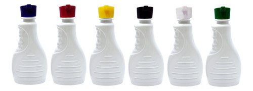 280 Frasco Plástico Branco Pet 300ml Tampa Rosca 2 Bico Bor - Imagem 2