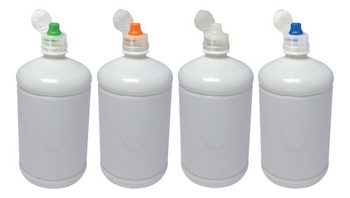 360 Frasco Plástico Branco Pet De 1l Tampa Sport Fliptop Sab