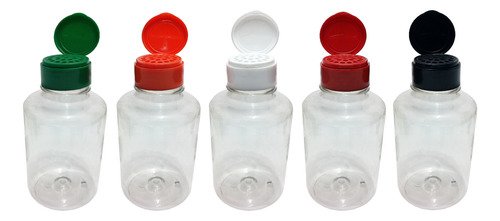 351 Frascos Plástico Cristal Pet 330ml Tampa Peneira Sup