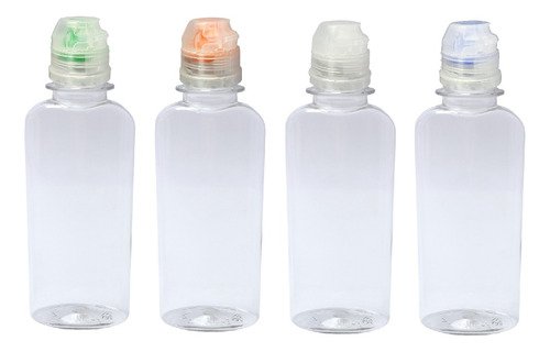 520 Frasco Plástico Cristal Pet 140ml Tam Sport Fliptop Aro - Imagem 2