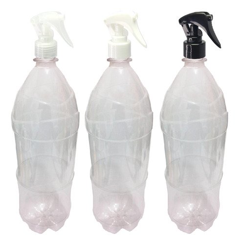 11 Frasco Plástico Cristal Pet 2l Com Válv Mini Gatilho Ref