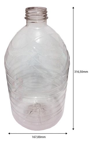 63 Galão Plástico Cristal Pet De 5l Vazio Com Alças 4 Dedos - Imagem 8
