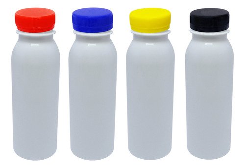 462 Frascos Plástico Branco Pet 250ml Tampa Rosca Lacre Det