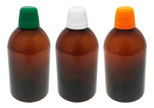 678 Frasco Plástico Âmbar Pet 500ml Tamp Dosadora 20ml Sab