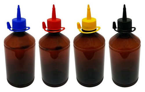 678 Frascos Plástico Âmbar Pet 500ml C/ Bico Aplicador Far