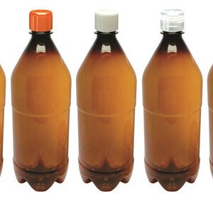 6 Frascos Âmbar Pet 1l Aromatizante Tampa Batoque Agu