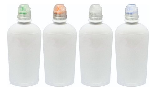 135 Frascos Branco Pet 400ml Tampa Sport Fliptop Min - Imagem 2