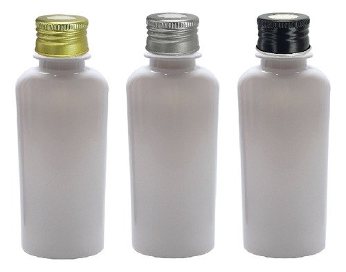 336 Frasco Plástico Branco Pet 140ml Tamp Alumínio C/ F Aro