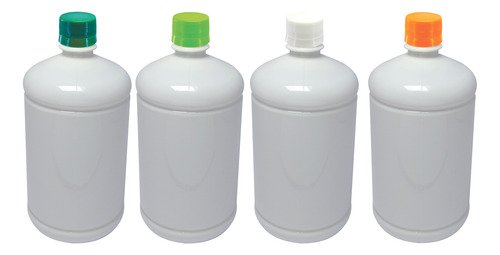 138 Frasco Plástico Branco Pet De 1l Com Tampa S Batoque Sab - Imagem 2