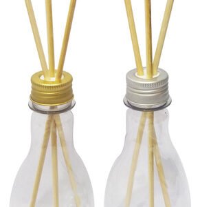 1323 Frasco Plástico Cristal 200ml Tampa Difusor Varetas Mol