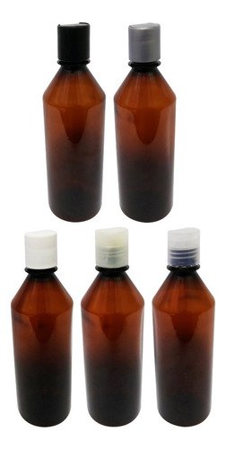 765 Frascos Plástico Âmbar Pet 500ml C/ Tampa Disktop Cos - Imagem 3