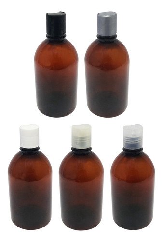 678 Frascos Plástico Âmbar Pet 500ml C/ Tampa Disktop Sab - Imagem 3