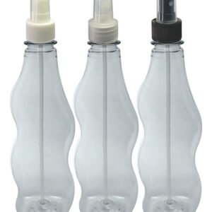 250 Frasco Plástico Cristal Pet 380ml Valvula Spray S Cat