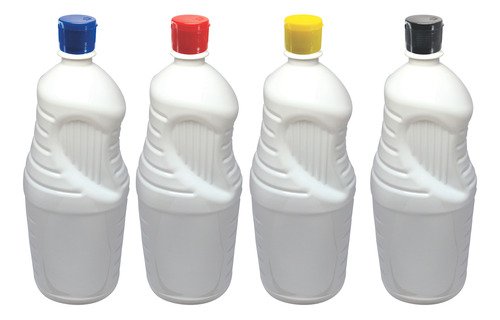 3 Frascos Plástico Branco Pet De 2l Com Tampa Fliptop Ama - Imagem 2